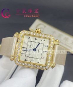 Charles Oudin Pansy Retro 24mm Yellow Watch Arabic Style
