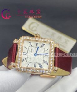 Charles Oudin Pansy Retro Maroon Straps Rose Watch Roman Style ?C 24mm