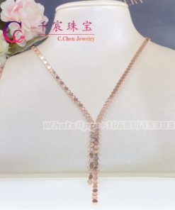 Chaumet Asymetrical Bee My Love Necklace In Rose Gold 083989