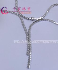 Chaumet Asymetrical Bee My Love Necklace In White Gold 083988