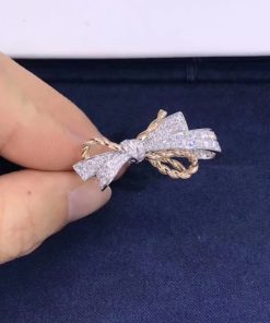 Chaumet Insolence Ring White Gold Rose Gold Diamonds 082939