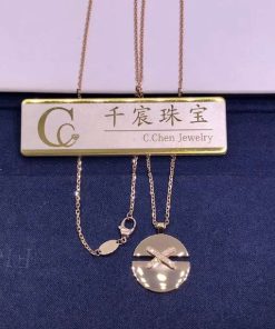 Chaumet Jeux De Liens Harmony Rose Gold Medium Model Pendant 084493