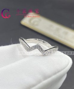 Chaumet Paris Jos??phine Amour D??aigrette Wedding Band Platinum Diamonds 083760