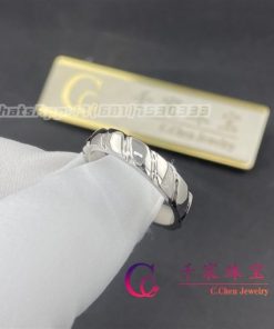 Chaumet Paris Torsade De Chaumet Wedding Band Platinum 095902 Width 4mm