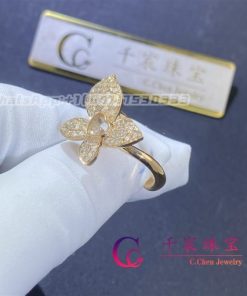 Chopard Happy Butterfly X Mariah Carey Ring Rose Gold, Diamonds @828536-5010