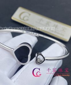 Chopard Happy Hearts Bangle White Gold Onyx 857482-1200