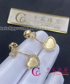 Chopard Happy Hearts Golden Hearts Earrings Yellow Gold and Diamonds 83A107-0921