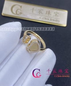 Chopard Happy Hearts Golden Hearts Ring yellow gold and diamonds @82A107-0900