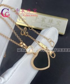 Chopard Happy Hearts Pendant Diamond Onyx 797482-5201