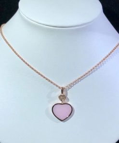 Chopard Happy Hearts Pendant Rose Gold Pink Opal 797482-5620