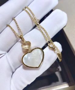 Chopard Happy Hearts Pendant Yellow Gold Mother-of-pearl
