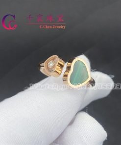 Chopard Happy Hearts Ring Rose Gold Malachite @829482-5102