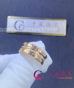 Chopard Ice Cube Ring, ethical rose gold, diamonds @827005-5040