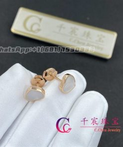 Chopard My Happy Hearts Earring Rose Gold, Mother-of-Pearl 83A086-5302