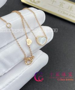Chopard My Happy Hearts Necklace Rose Gold Mother-of-Pearl 81A086-5301