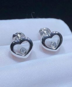 Chopard My Happy Hearts Single Earring Ethical White Gold 83A086-1092