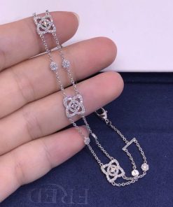De Beers Enchanted Lotus Bracelet in White Gold B1021350018