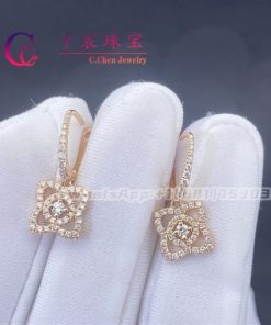 De Beers Enchanted Lotus Sleepers in Rose Gold E102143