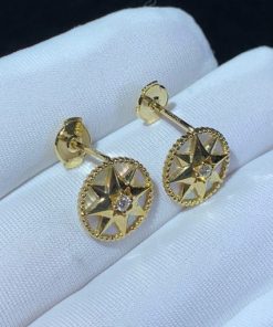 Dior Rose Des Vents Earring XS Yellow Gold And Diamond JRDV95083