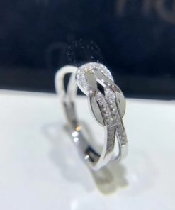 Fred Chance Infinie Ring Medium Model 18k White Gold and Diamonds 4B0866