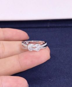 Fred Chance Infinie Ring Small Model 18k White Gold and Diamonds 4B0886
