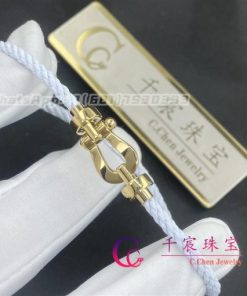 Fred Force 10 Bracelet 18k yellow gold medium model White Cable 0B0069- 6B0285