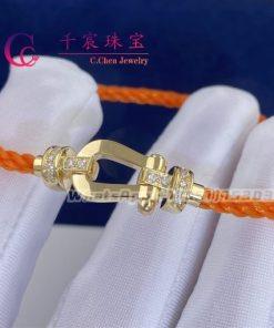 Fred Force 10 Bracelet Moyen Mod?le Or Jaune Diamants 0B0070-6B0348