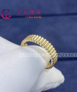 Boucheron Grosgrain Yellow Gold Wedding Band JAL01169