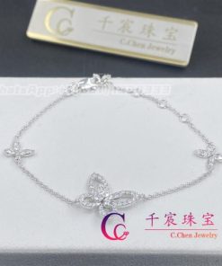 Graff Butterfly Silhouette Diamond Mini Bracelet