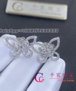 Graff Butterfly Silhouette Diamond Stud Earrings RGE879