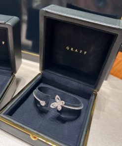 Graff Butterfly Silhouette Pav?? Diamond Bangle