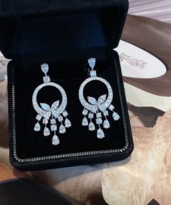 Graff Classic Butterfly Chandelier Diamond Earrings RGE393