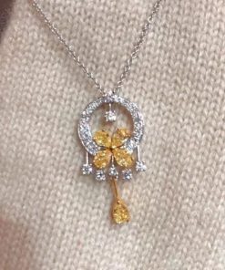 Graff Classic Butterfly Yellow Diamond Suspension