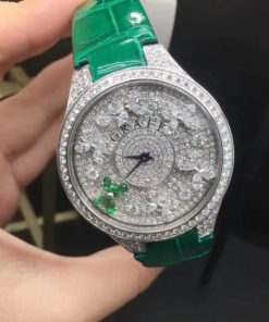 Graff Disco Butterfly Watch Diamond & Emerald 38mm