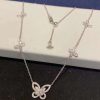 Graff Multi Butterfly Silhouette Pav?? Diamond Necklace RGP746