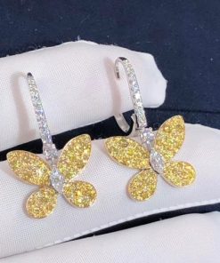 Graff Pave Butterfly Earrings RGE635