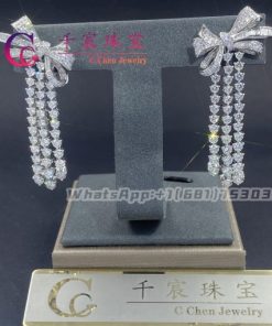 Graff Tilda??s Bow Triple Diamond Drop Earrings