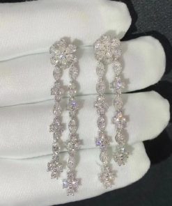 Harry Winston Forget-Me-Not Diamond Drop Earrings EADPDRFLRFMN
