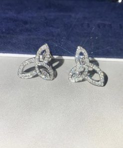 Harry Winston Lily Cluster Platinum Diamond Earrings EADPMQRFLC