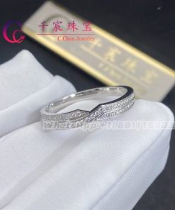 Harry Winston Tryst Two Row Pave Diamond Wedding Band WBDPRD2RTST