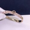 Herm??s Collier de chien Bracelet in rose gold set with diamonds H214444B