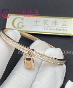 Louis Vuitton Lockit Pink Gold Bracelet