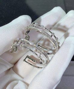 Marli Avenues Hoop Earrings In White Gold AVEN-E2