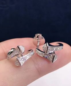 Marli Cleo by Marli Earrings Full Diamond Huggie White Gold ?C CLEO-E21