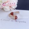 Marli Cleo Diamond Midi Ring In Rose Gold Red Agate CLEO-R47