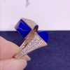 Marli Cleo Diamond Ring In Rose Gold Lapis Lazuli CLEO-R5