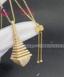 Marli Cleo Rev Full Diamond Pendant In Yellow Gold CLEO-N28