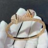 Marli Cleo Rev Full Diamond Slip-On Bracelet In Rose Gold CLEO-B28