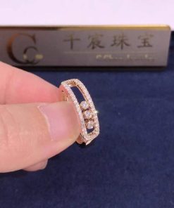 Messika Baby Move Pav?? Pink Gold For Her Diamond Ring 04683-PG