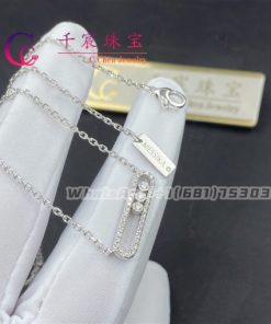 Messika Baby Move Pav?? White Gold For Her Diamond Necklace 04322-WG